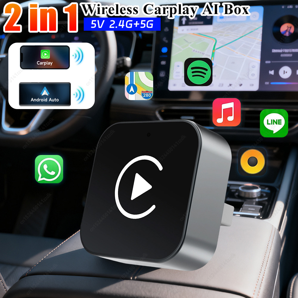 Smartwatch Universal - 2-in-1 Wireless CarPlay & Android Auto