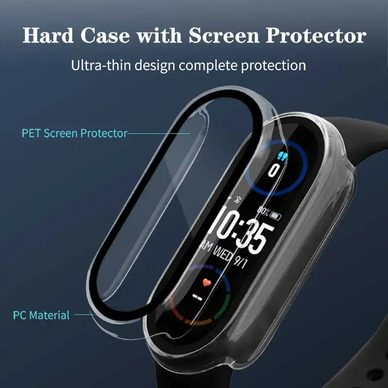Tempered Glass+PC Case For Xia - Smartwatch Watch Accessories For Women avis et prix