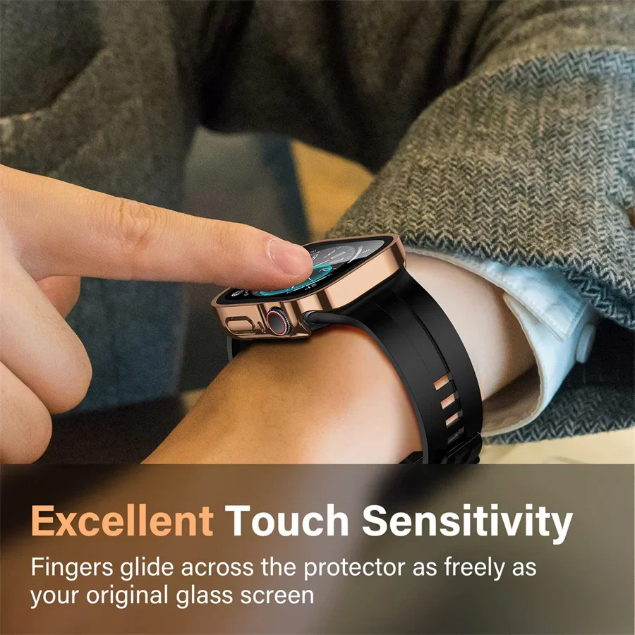 Glass+cover For Apple Watch ca - Smartwatch Watch Accessories For Women avis et prix