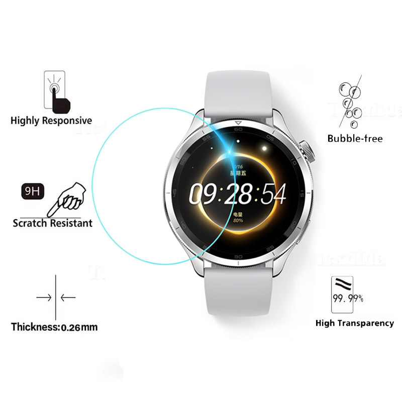 Tempered Glass for Xiaomi Mi W - Xiaomi Smartwatch S4 Accessories avis et prix