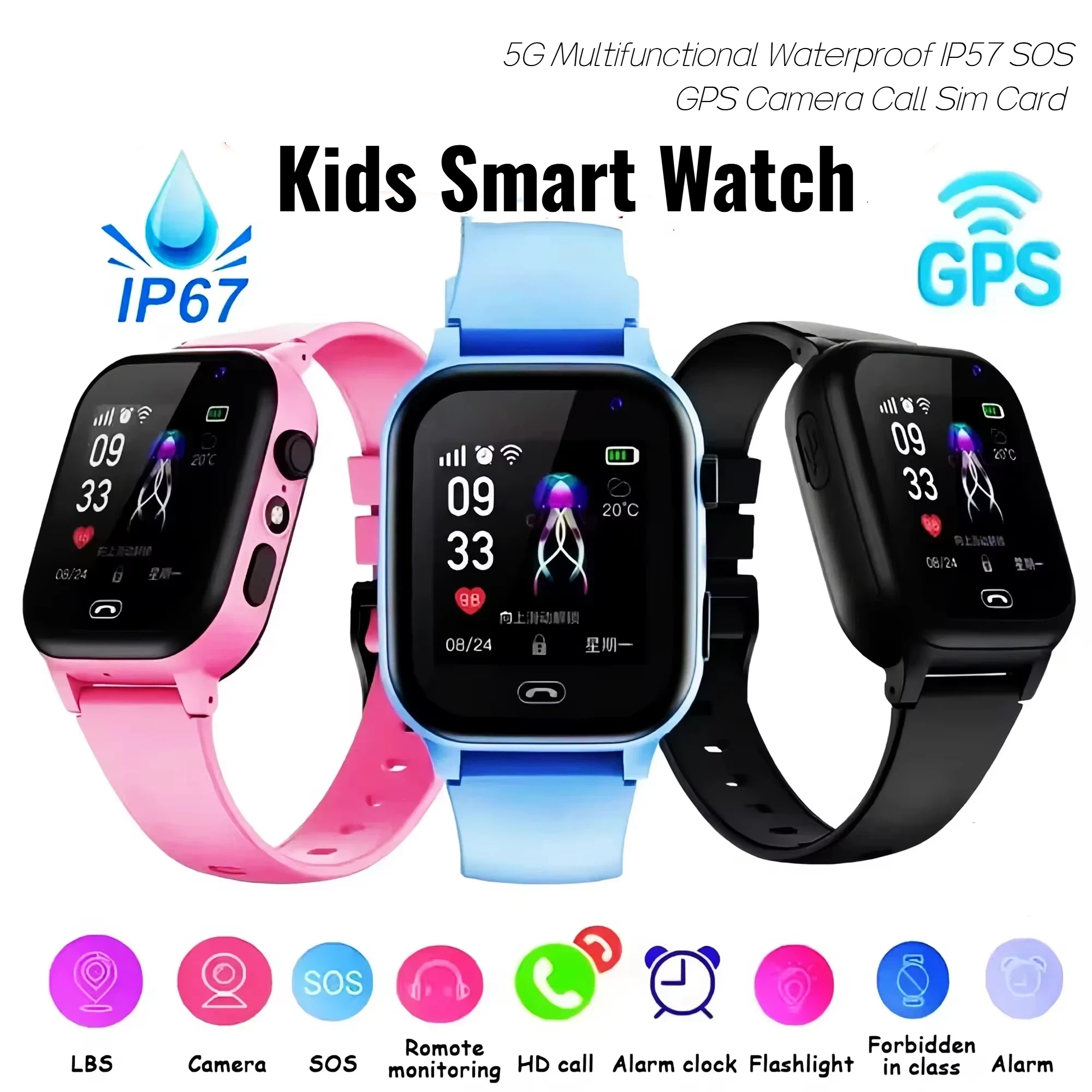 Lenovo Kids Smart Watch 5G GPS - Smartwatch Id avis et prix