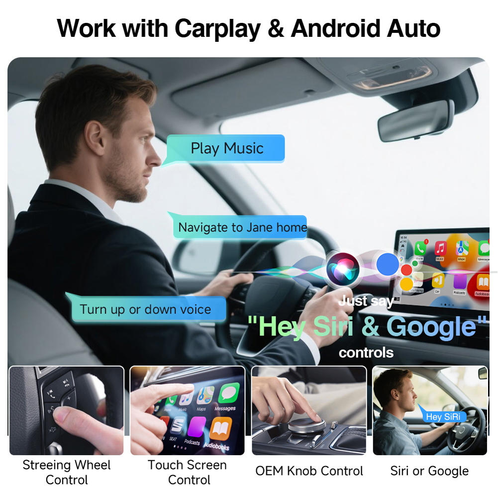 2-in-1 Wireless CarPlay & Andr - Smartwatch Universal avis et prix