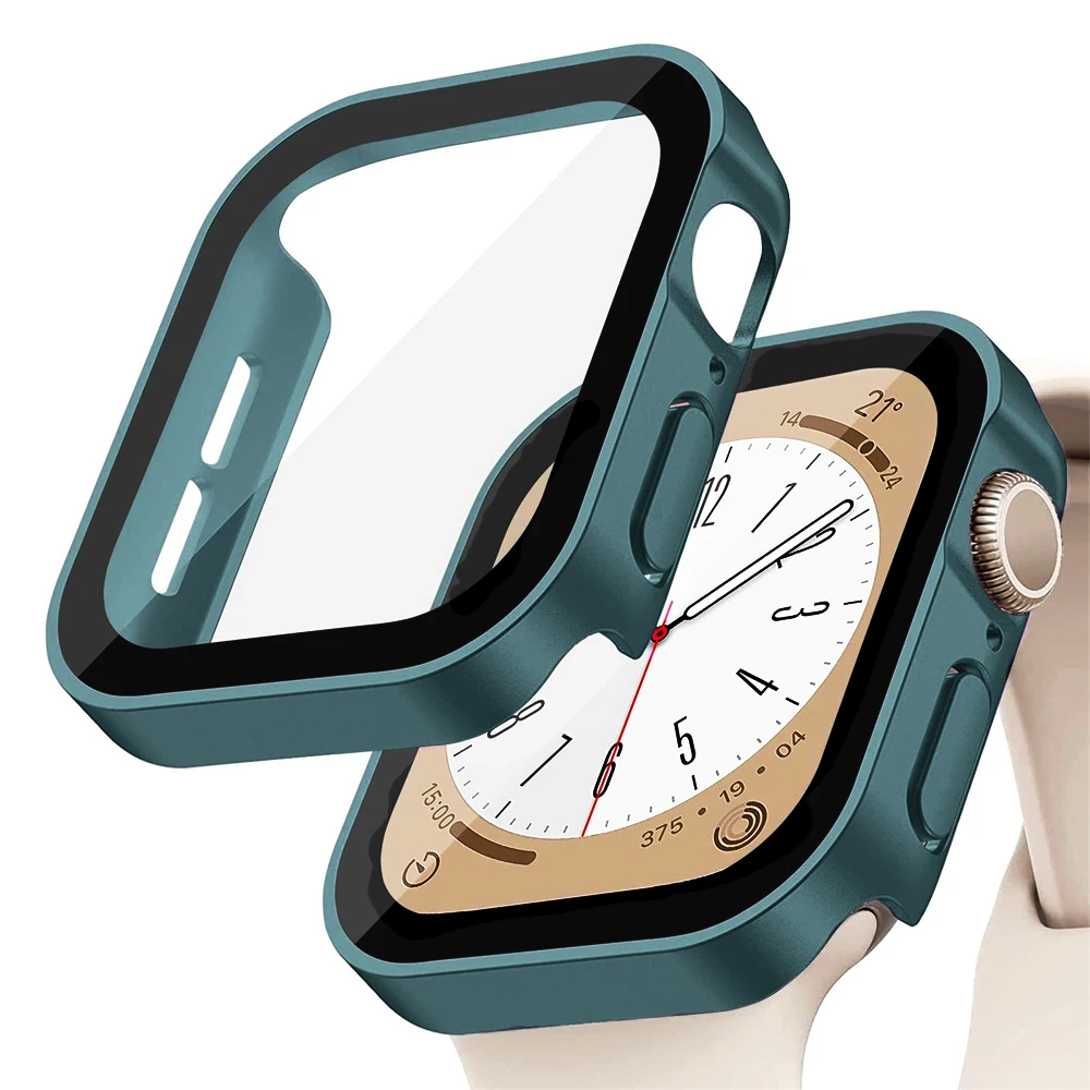 Glass+cover For Apple Watch ca - Smartwatch Watch Accessories For Women avis et prix