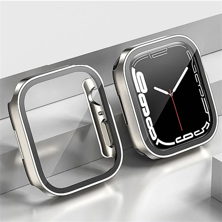 Glass+cover For Apple Watch ca - Smartwatch Watch Accessories For Women avis et prix