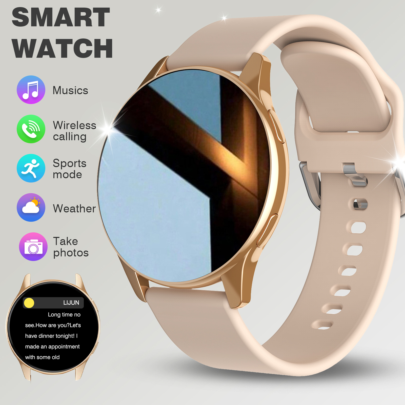 Smartwatch, Wireless Calling/D - Smartwatch Custom avis et prix