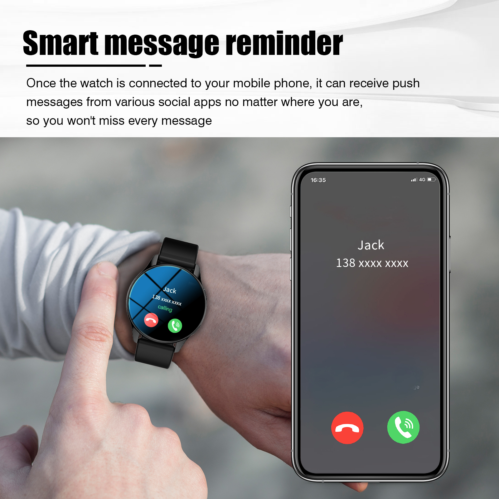 Smartwatch, Wireless Calling/D - Smartwatch Custom avis et prix