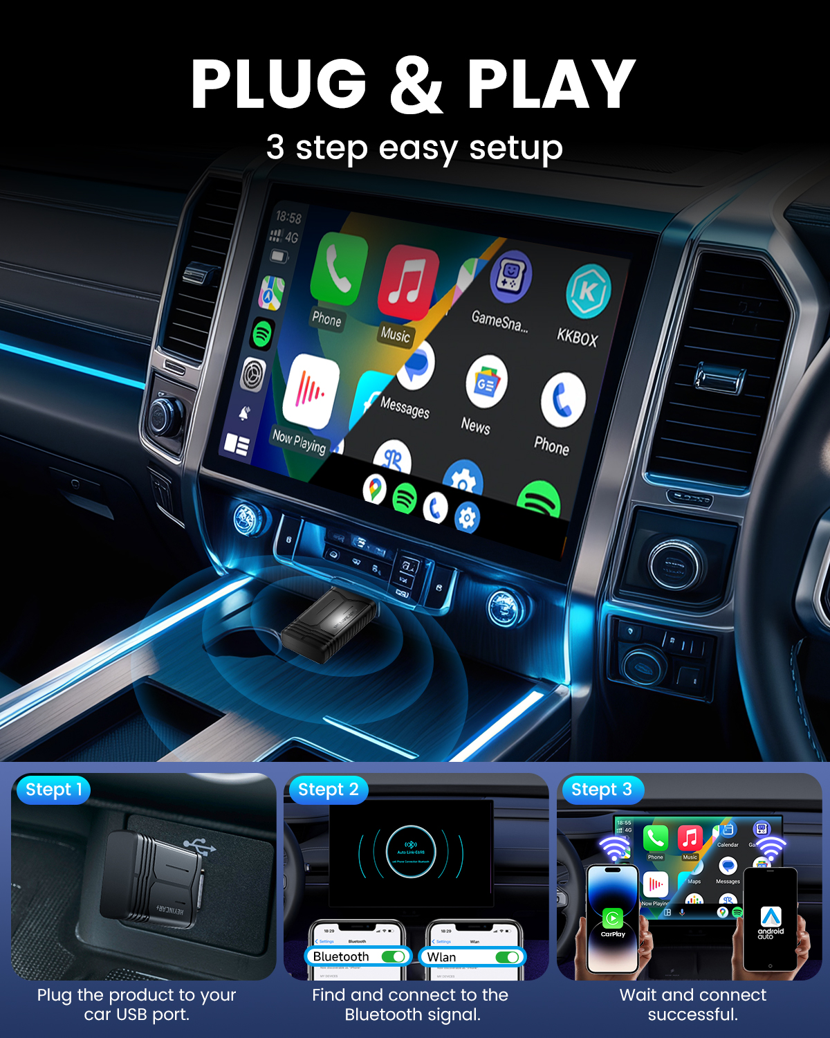 2026 NEW Wireless CarPlay Adap - Smartwatch Universal avis et prix