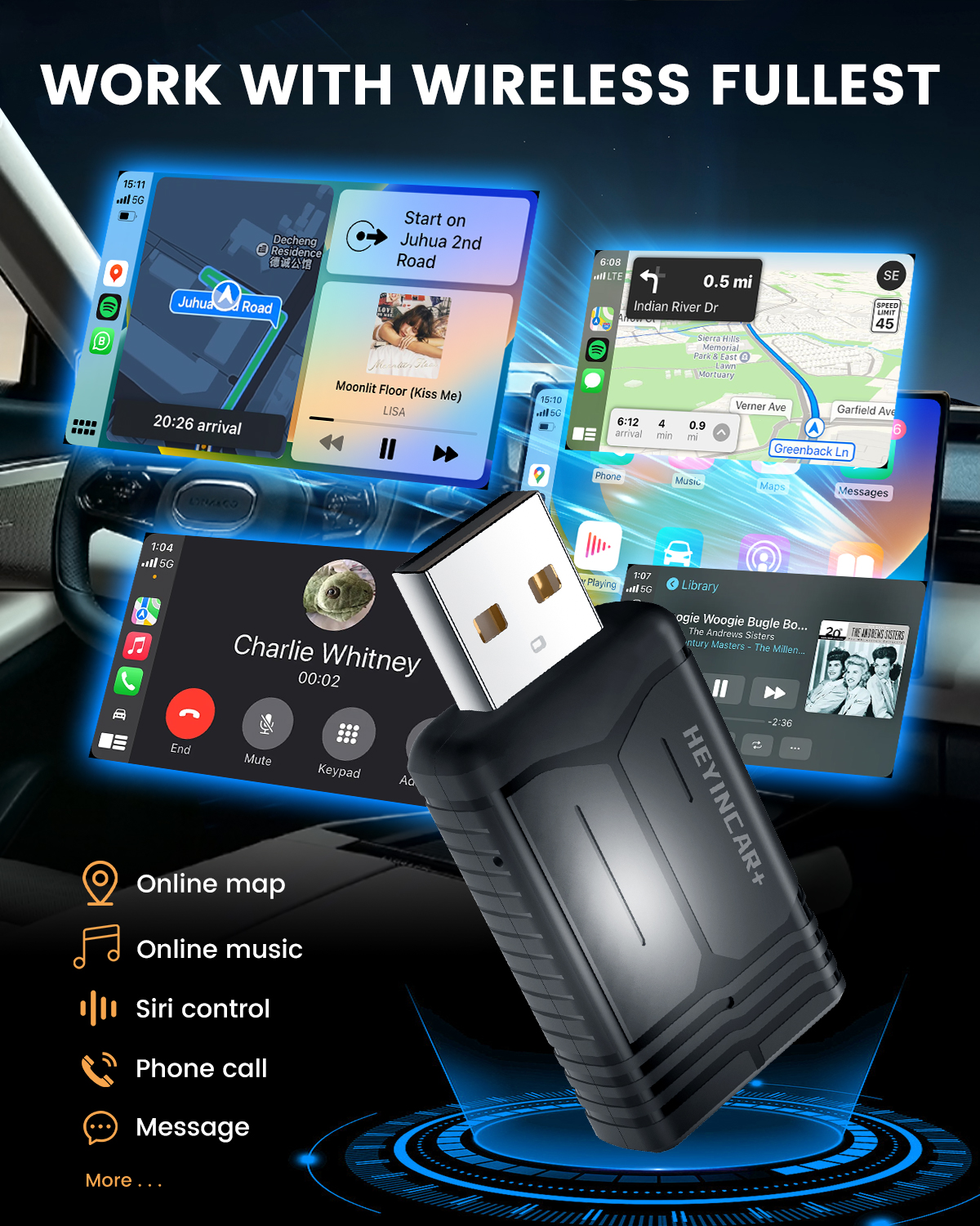 2026 NEW Wireless CarPlay Adap - Smartwatch Universal avis et prix