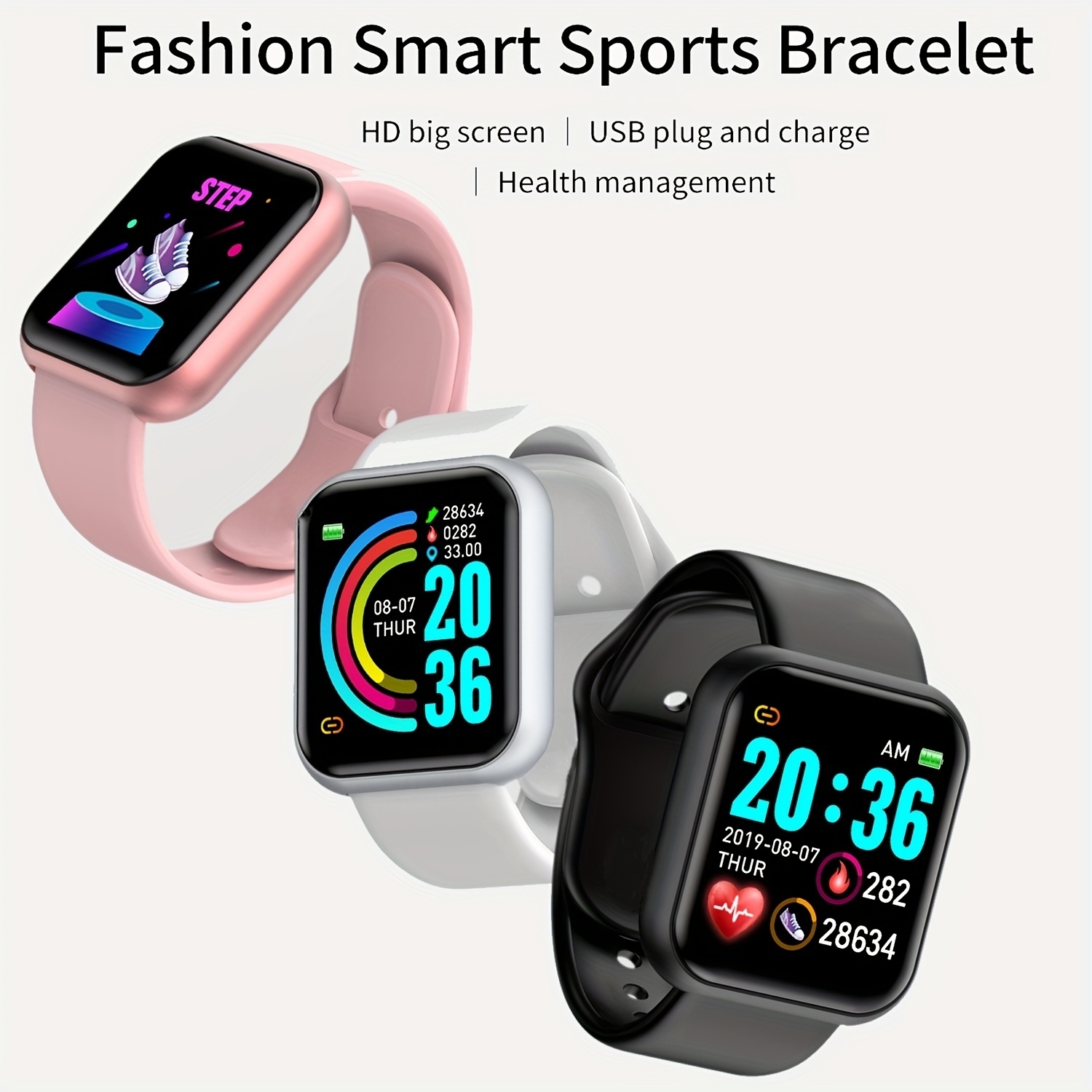 Smart Watch For Men Women Spor - Silicone Band Replacement avis et prix