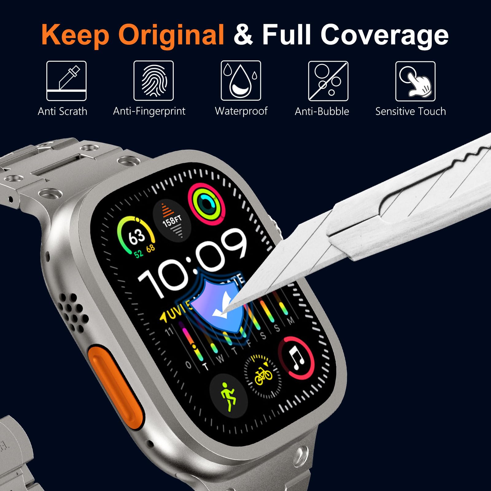 Tempered Glass for Apple Watch - Smartwatch Watch Accessories For Women avis et prix