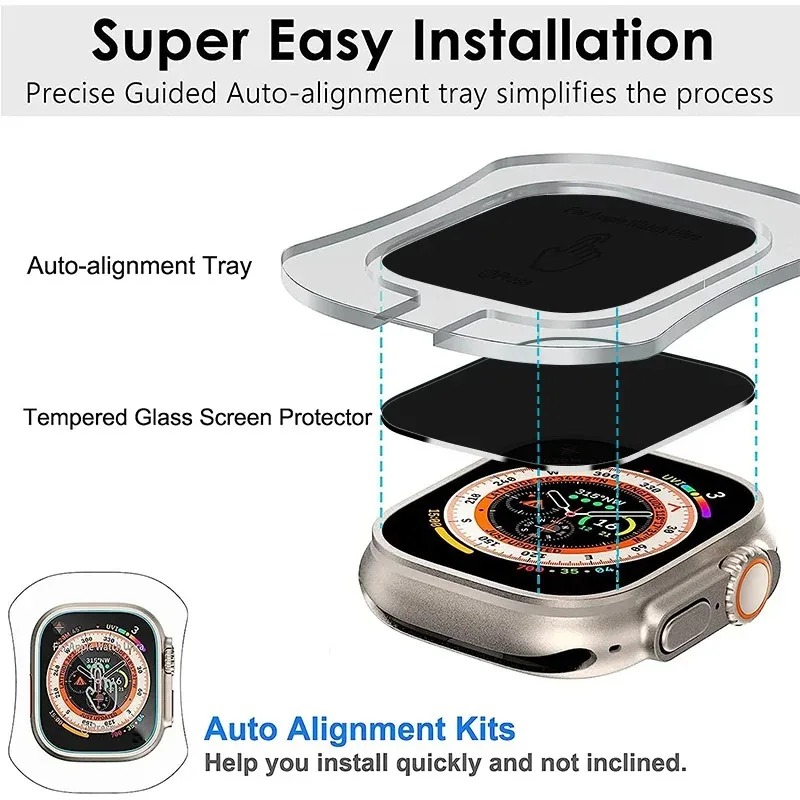 Tempered Glass for Apple Watch - Watch Case Bumper avis et prix