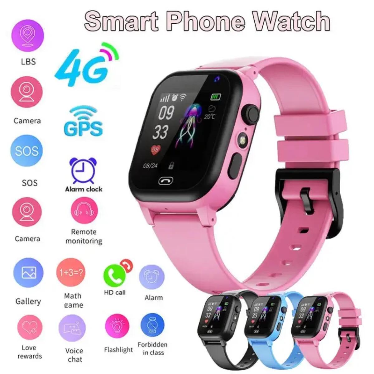 Kids Smart Watch 4G Multifunct - Smartwatch Id avis et prix