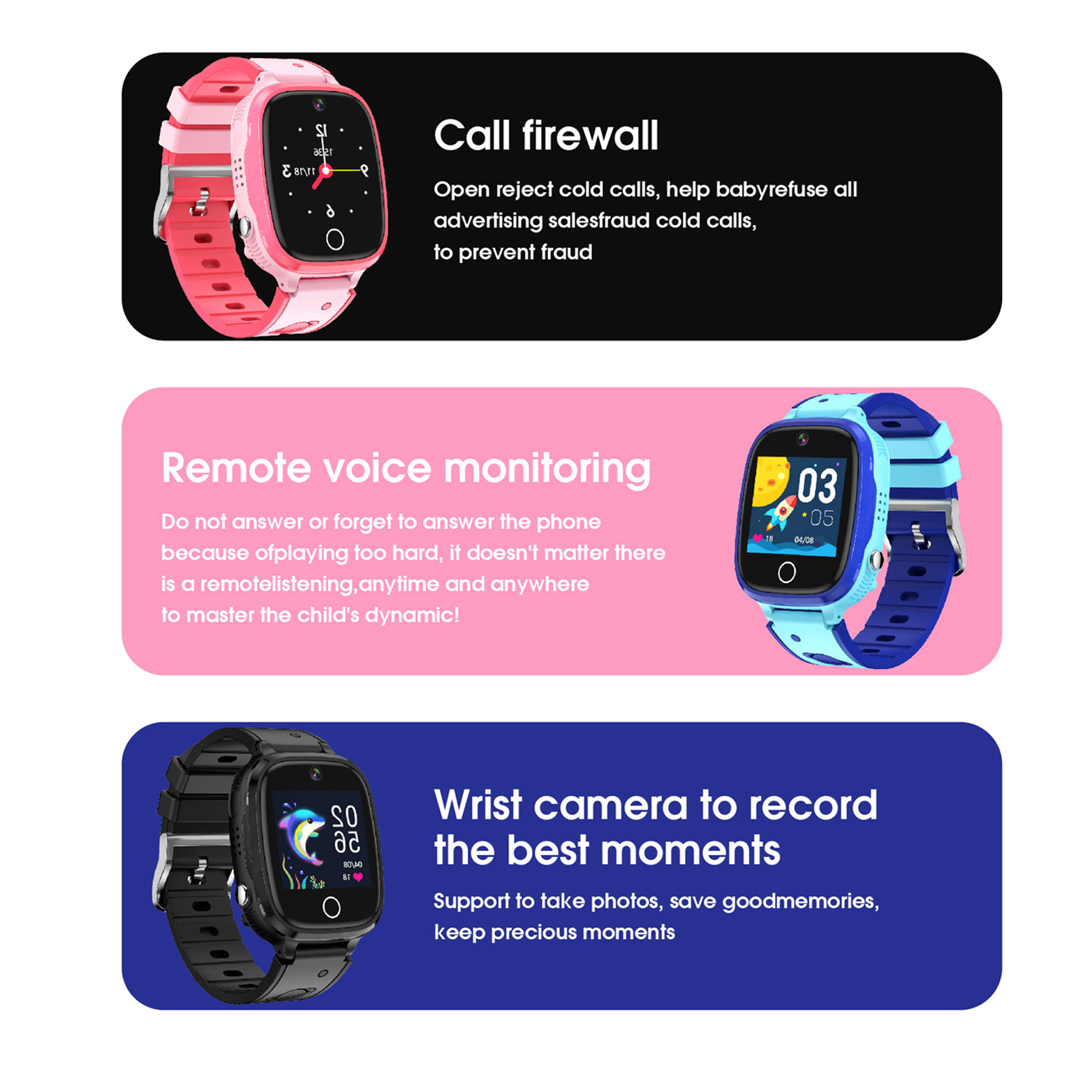4G Student Sim Card Smart Watc - Smartwatch Id avis et prix