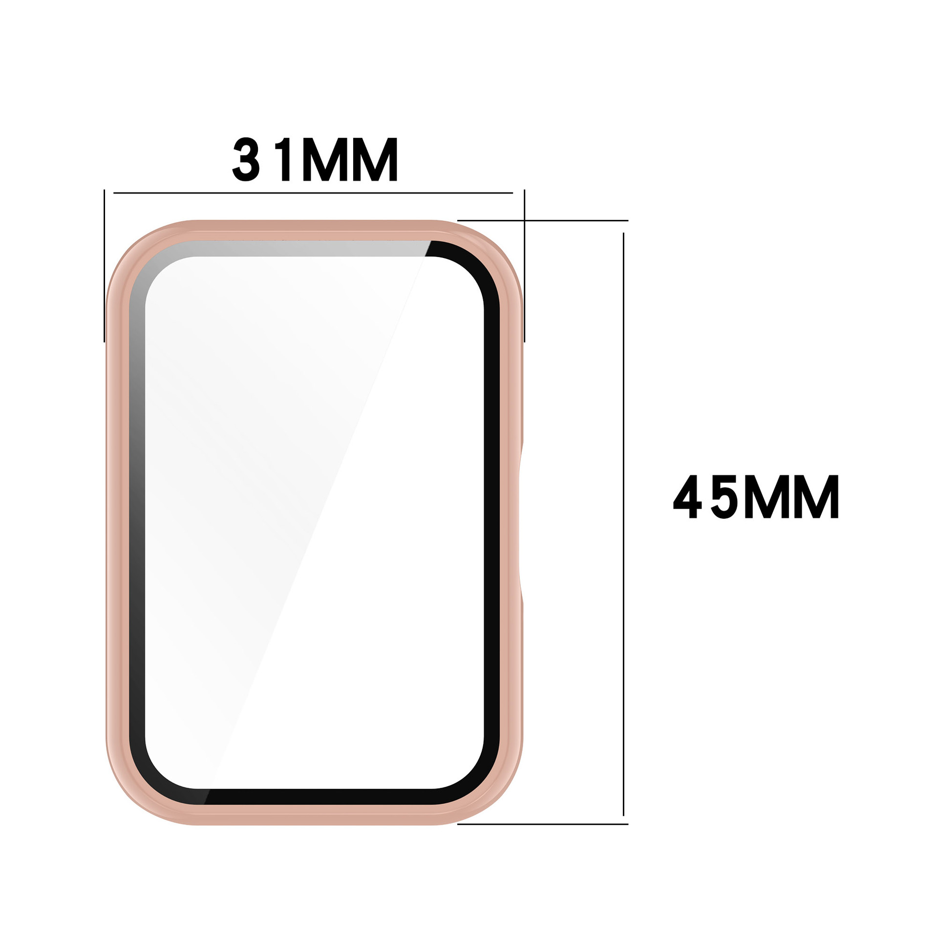 Glass+Case For Samsung Galaxy  - Smartwatch Watch Accessories For Women avis et prix