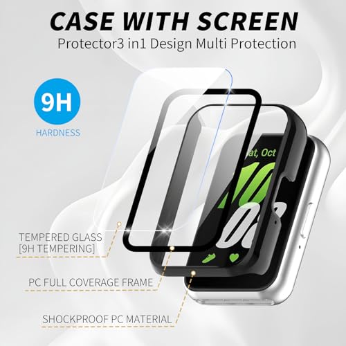 Glass+Case For Samsung Galaxy  - Smartwatch Watch Accessories For Women avis et prix