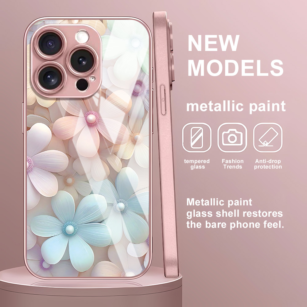 Flower Tempered Glass Case For - Screen Protector Film avis et prix