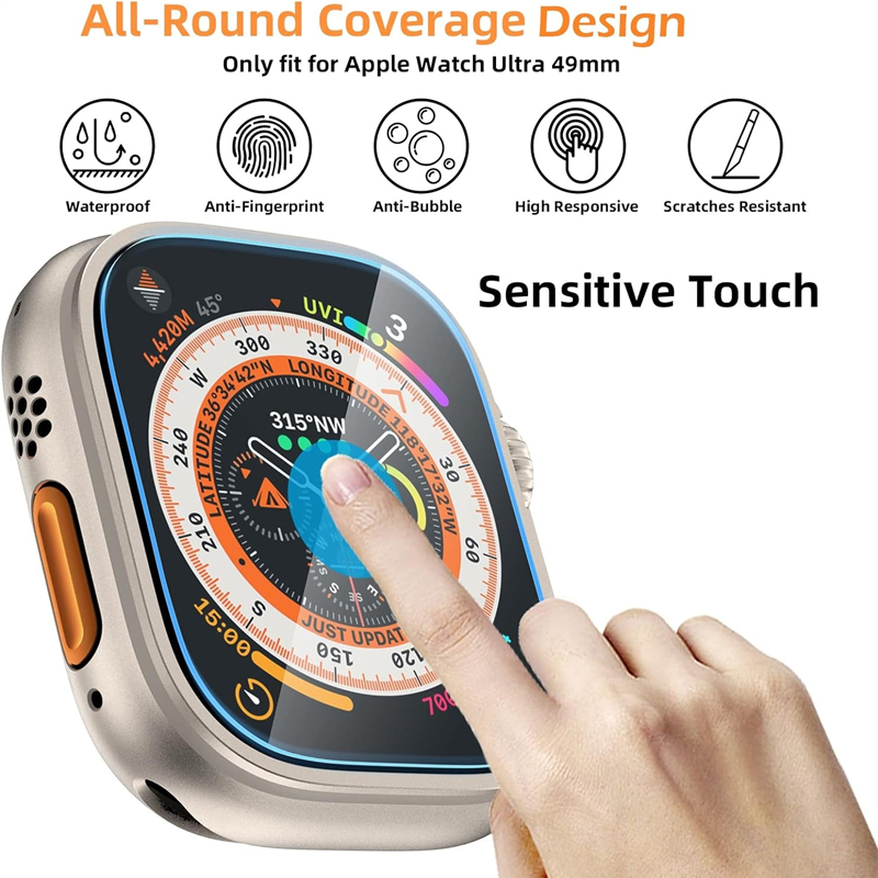 Tempered Glass For Apple Watch - Watch Case Bumper avis et prix