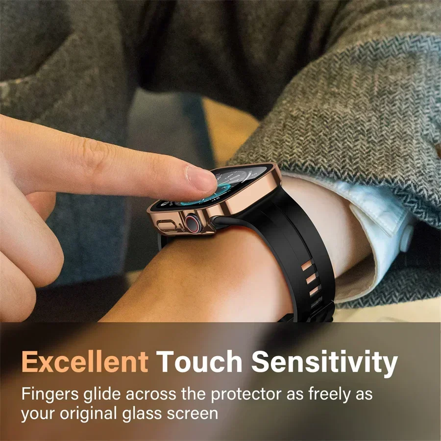 Glass+cover For Apple Watch ca - Smartwatch Watch Accessories For Women avis et prix