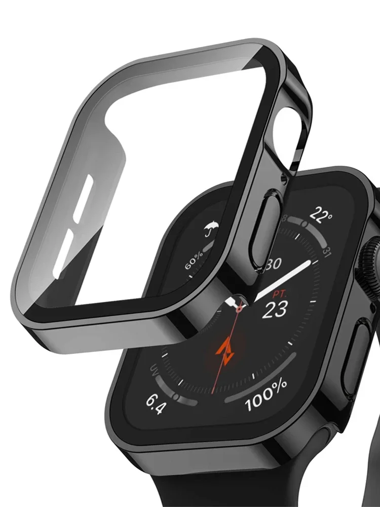 Glass+cover For Apple Watch ca - Smartwatch Watch Accessories For Women avis et prix