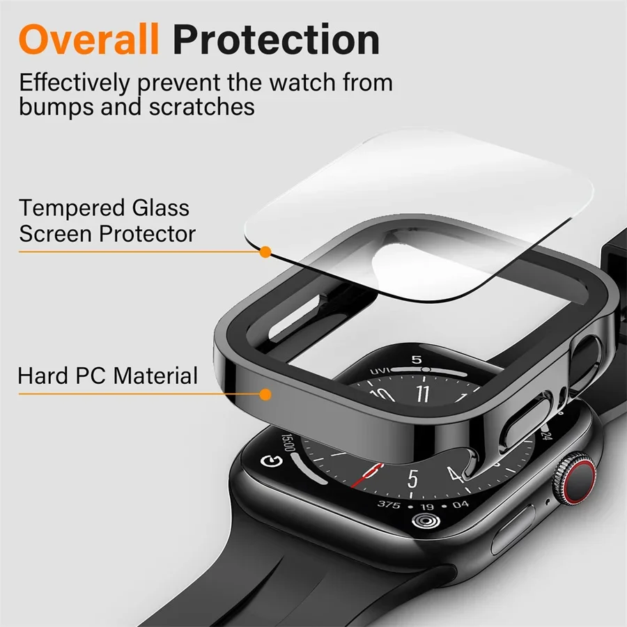 Glass+cover For Apple Watch ca - Smartwatch Watch Accessories For Women avis et prix