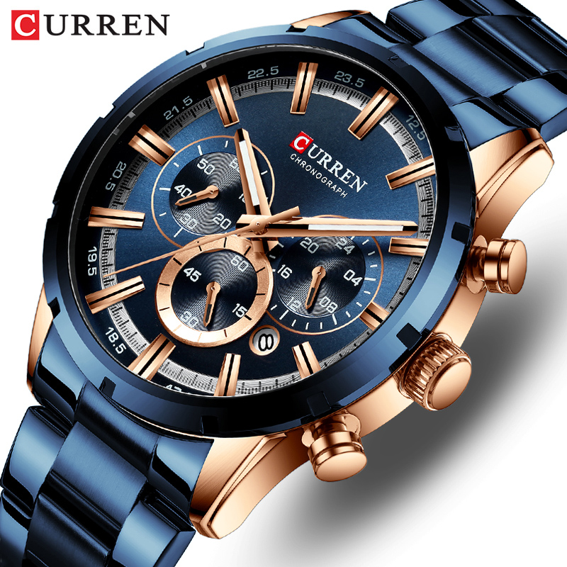 Curren Men's Watch Blue Dial S - Smartwatch Guess avis et prix