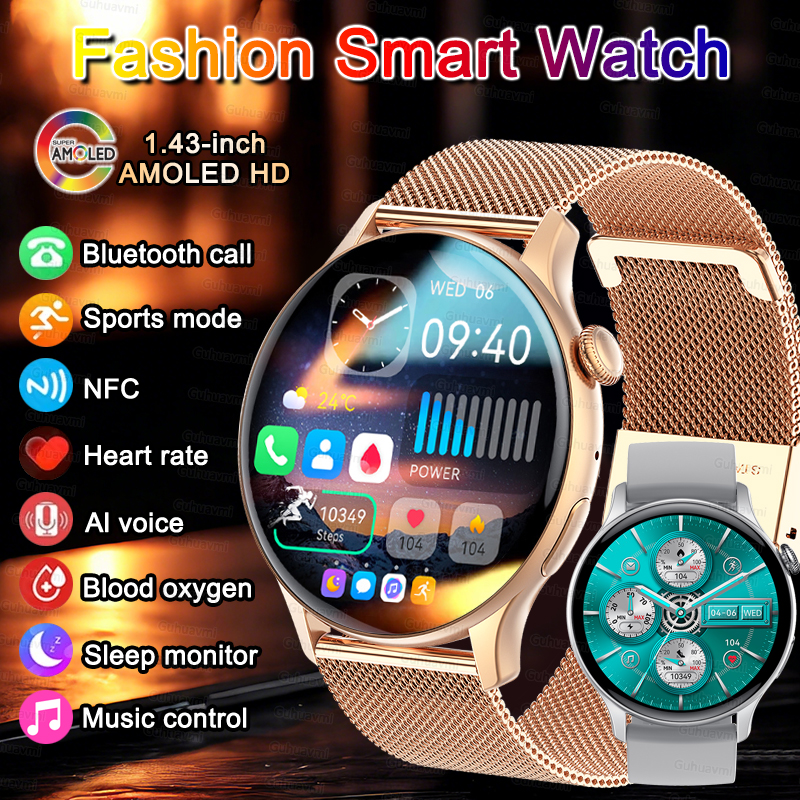 Women Smartwatch NFC AMOLED Sc - Smartwatch Custom avis et prix