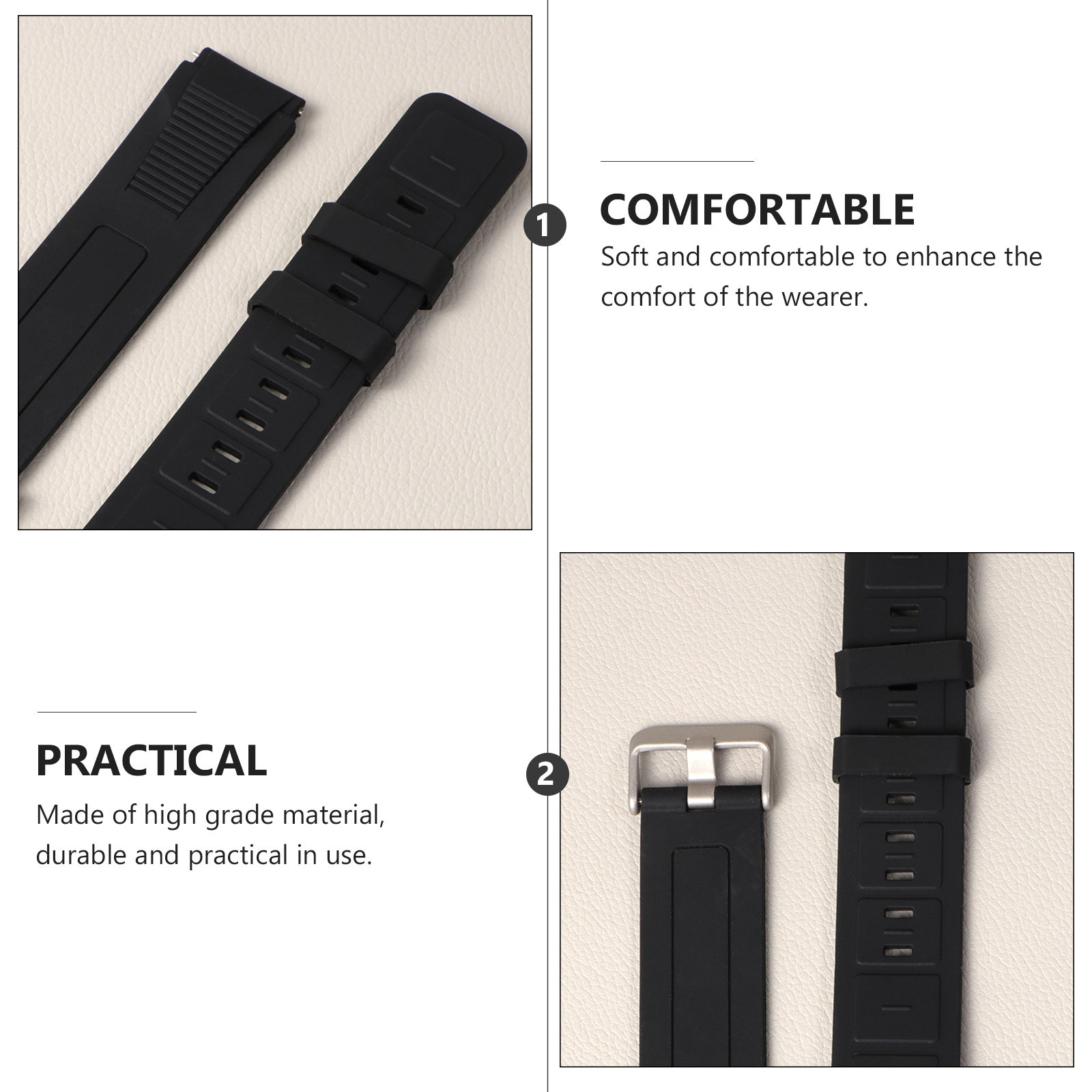 8Pcs Premium Silicone Watch Ba - Silicone Band Replacement avis et prix