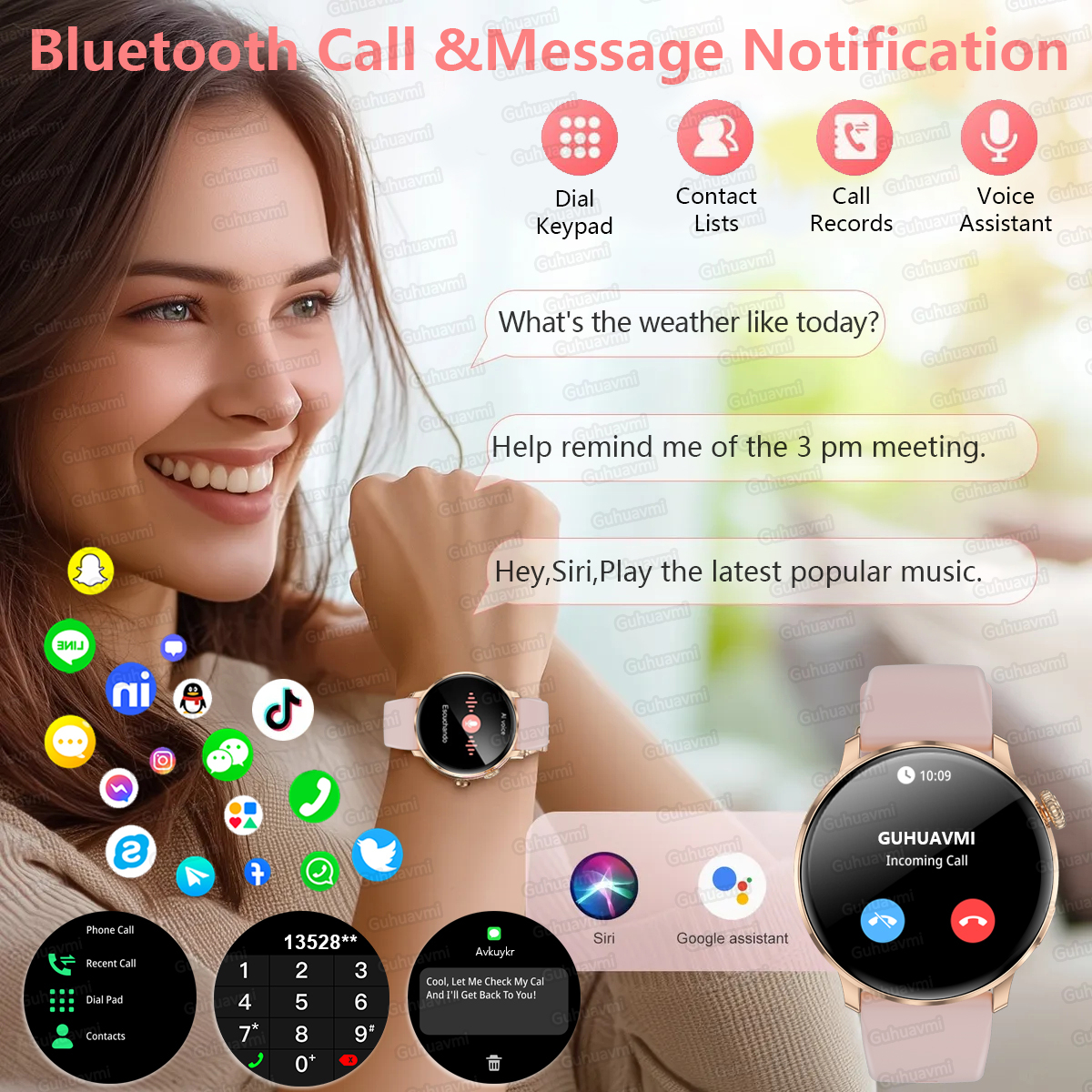 New Ultra-thin 8.9mm Lady Smar - Smartwatch Custom avis et prix