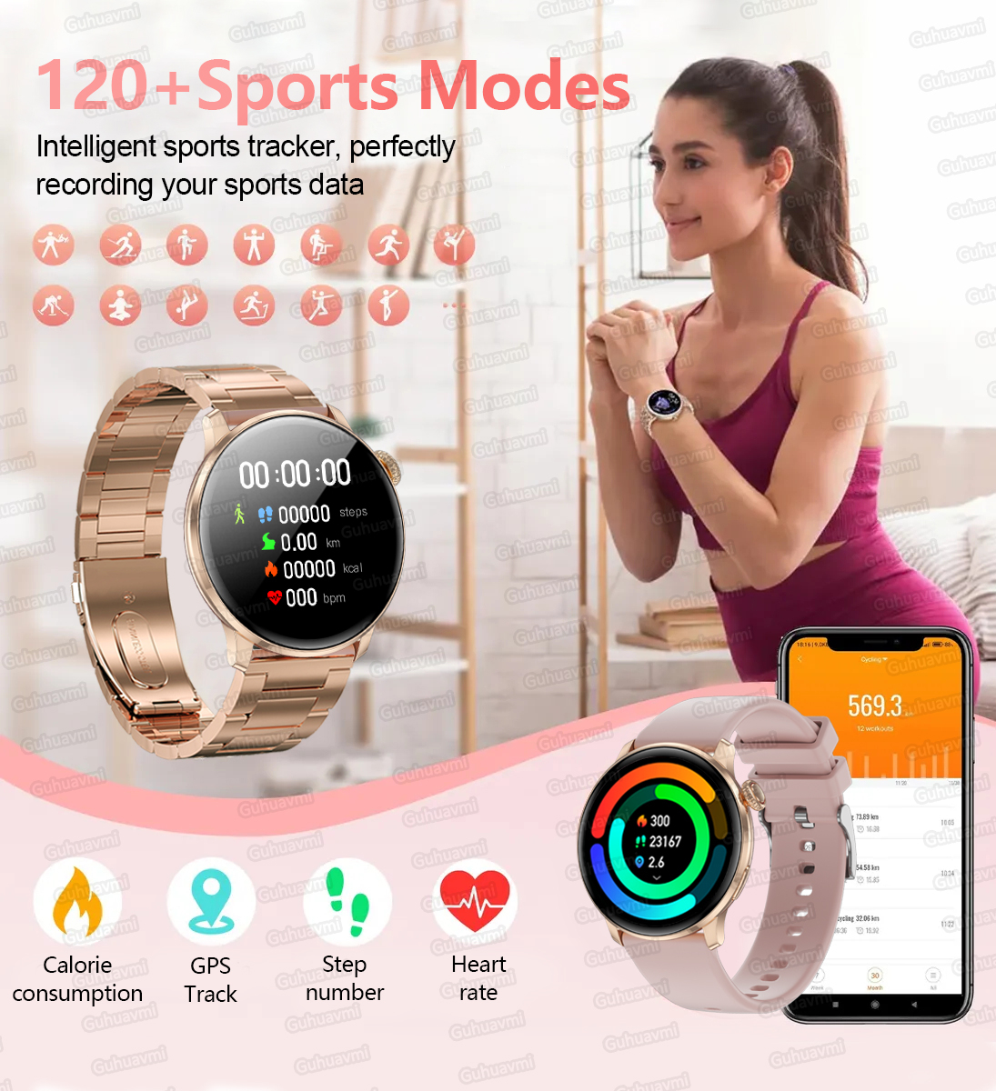 New Ultra-thin 8.9mm Lady Smar - Smartwatch Custom avis et prix