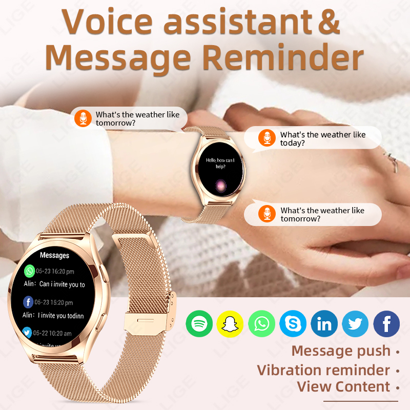 LIGE Luxury Smart Watch For Wo - Smartwatch Custom avis et prix