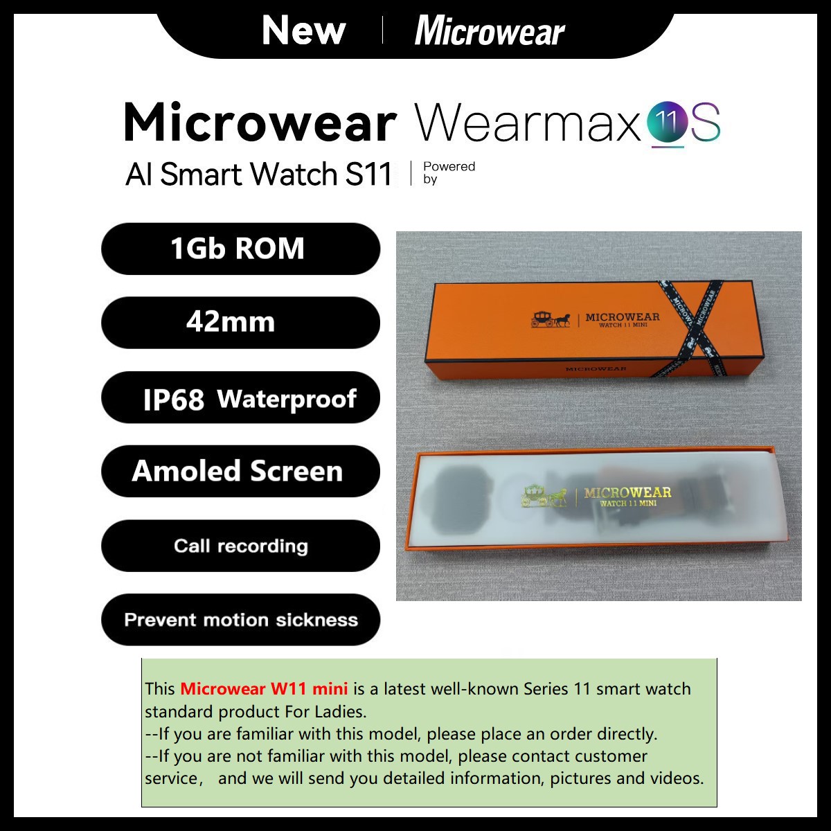 Microwear W11mini Watch11 Mini - Smartwatch M Active avis et prix