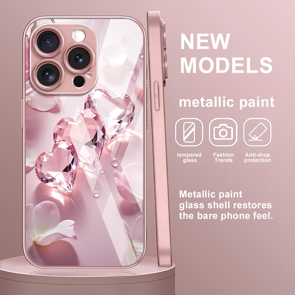 Pink Butterfly Tempered Glass  - Screen Protector Film avis et prix