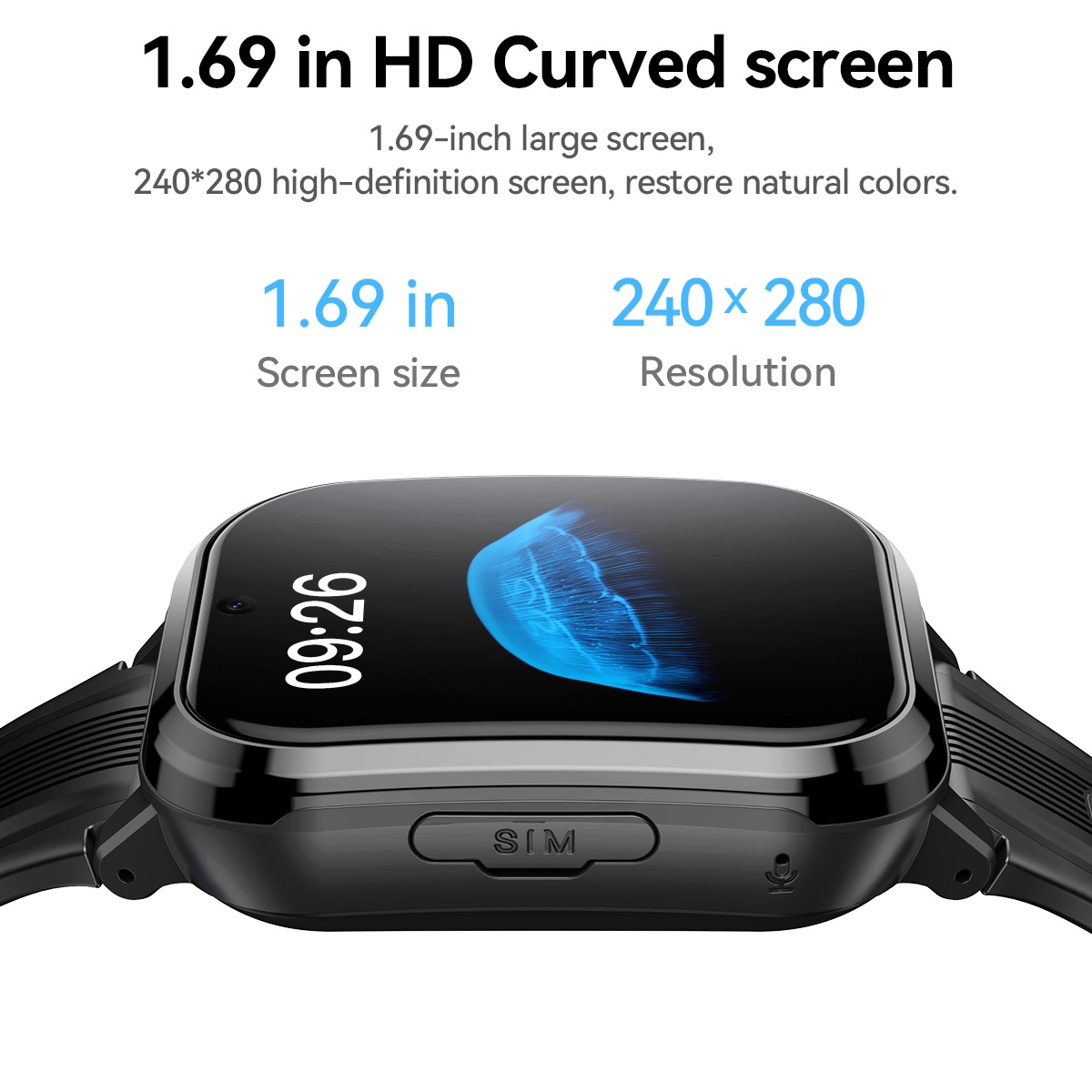 HOCO Y108 1.69inch HD LCD Curv - Smartwatch Id avis et prix