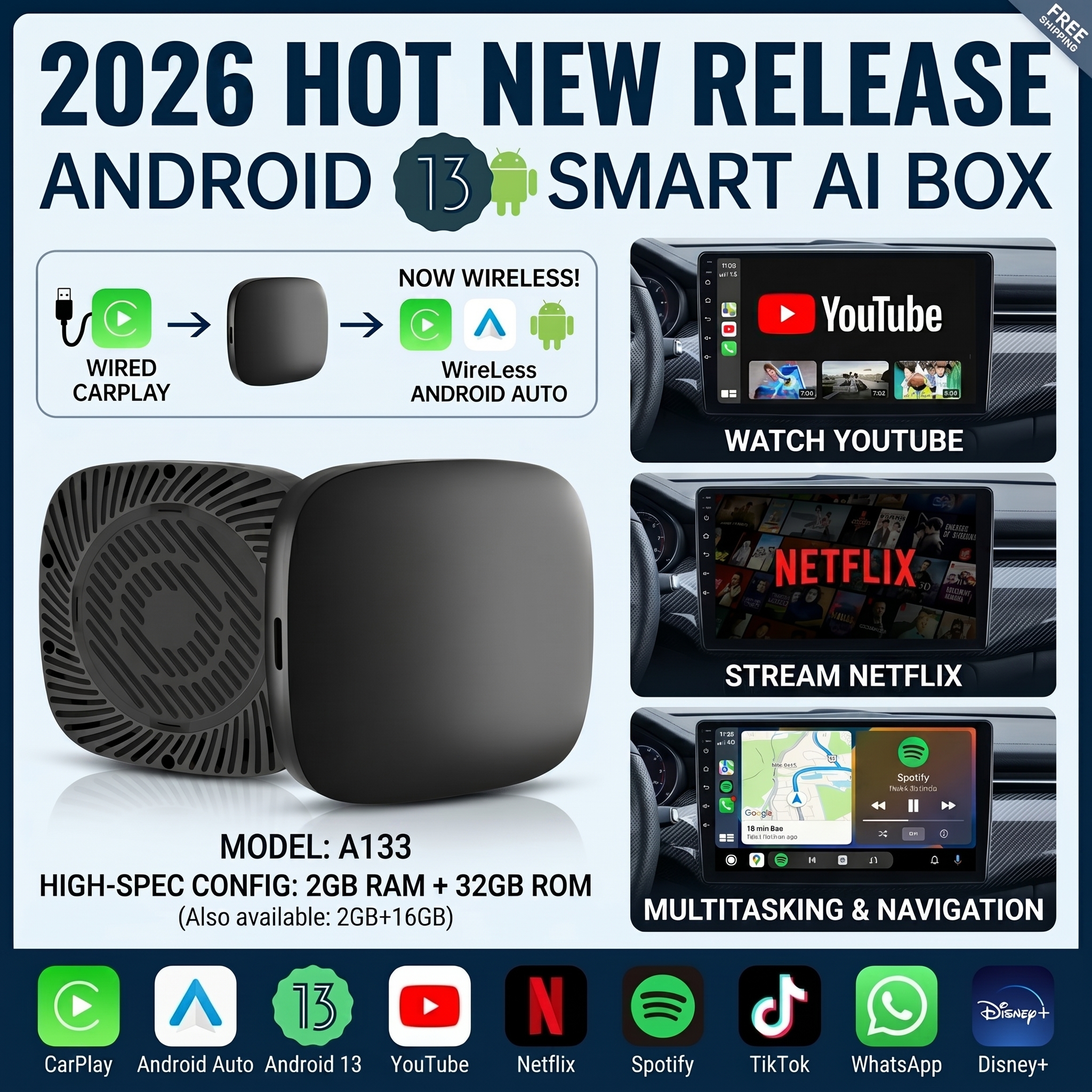 2026 Kowankit Android13 CarPla - Smartwatch Universal avis et prix