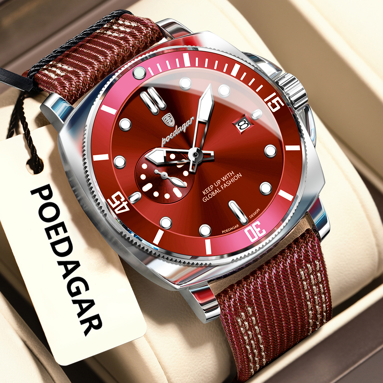 POEDAGAR Luxury Fashion Man Wa - Smartwatch Guess avis et prix